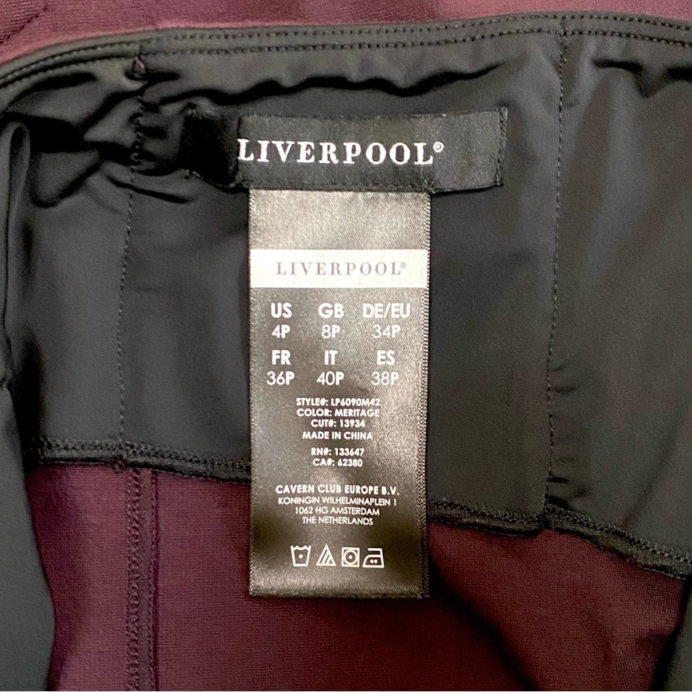 Stitch Fix Liverpool Skirt Women’s 4P Reddish Brown Straight Pencil Solid Office - Picture 8 of 10